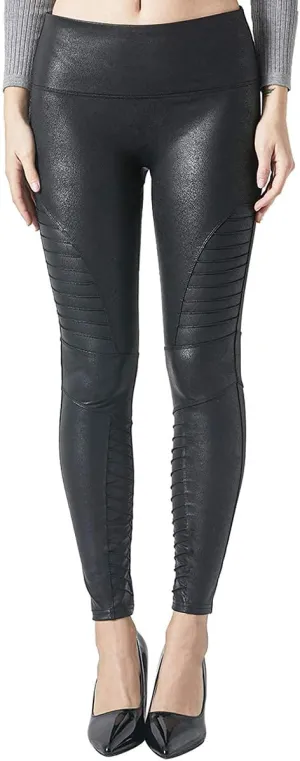 MCEDAR High Elasticity Faux Leather Legging for Women