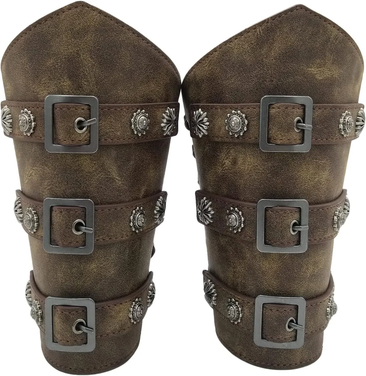 Medieval Leather Bracers Viking Leather Arm Guards Archery Guards Bracers Leather Gauntlet Armband for Men Women