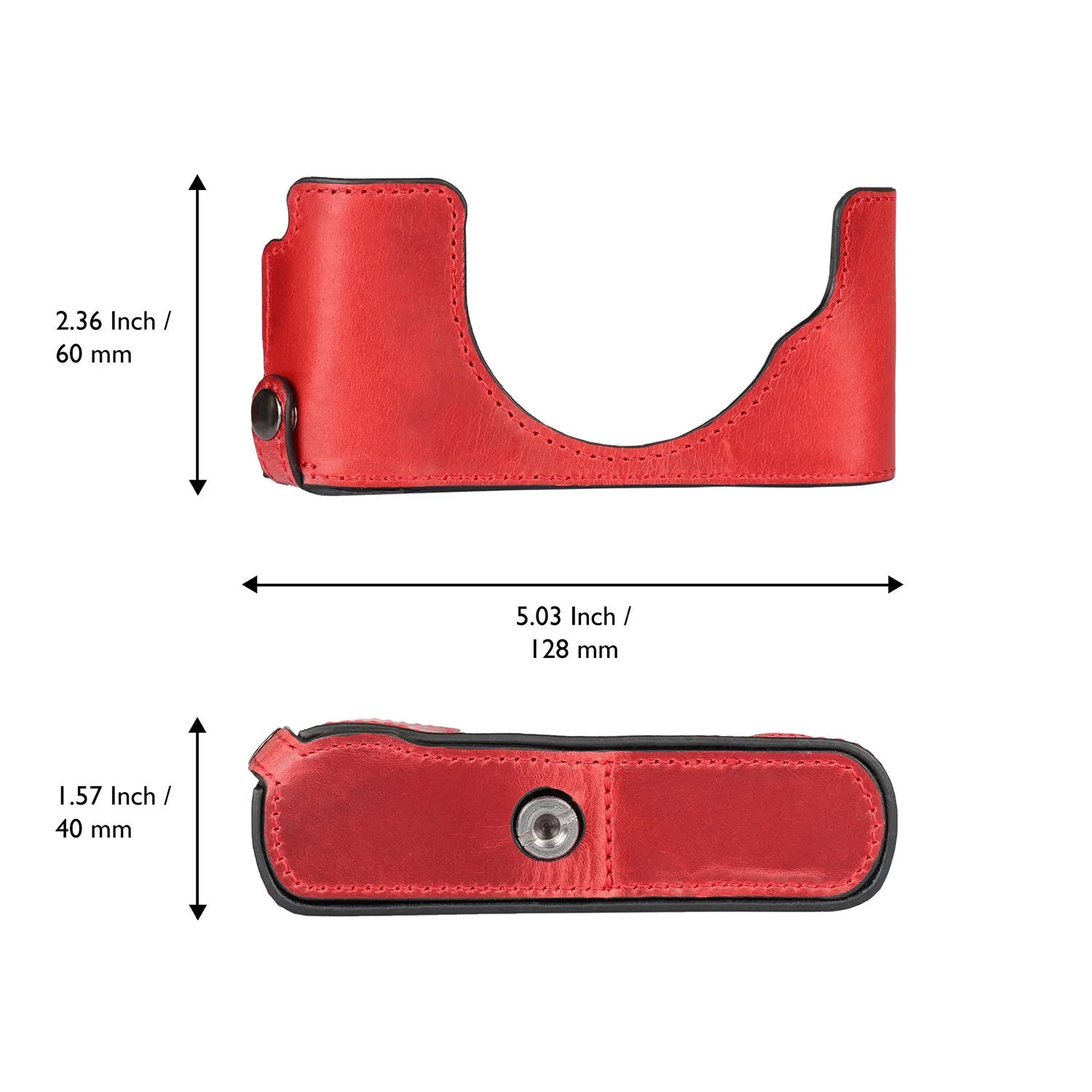 MegaGear Leica D-Lux 7 Ever Ready Top Grain Leather Camera Half Case