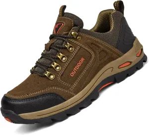 Men's Outdoor Waterproof Hiking Shoes Lightweight Non-Slip Trailing Trekking Sneakers for All Season Camping Walking Work Climbing Shoe