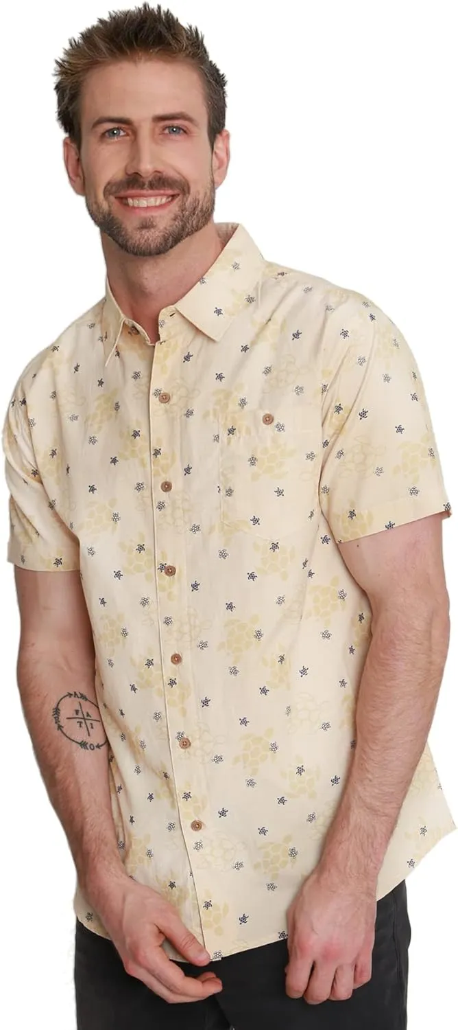 Men's Short Sleeve Hawaiian Woven Shirt