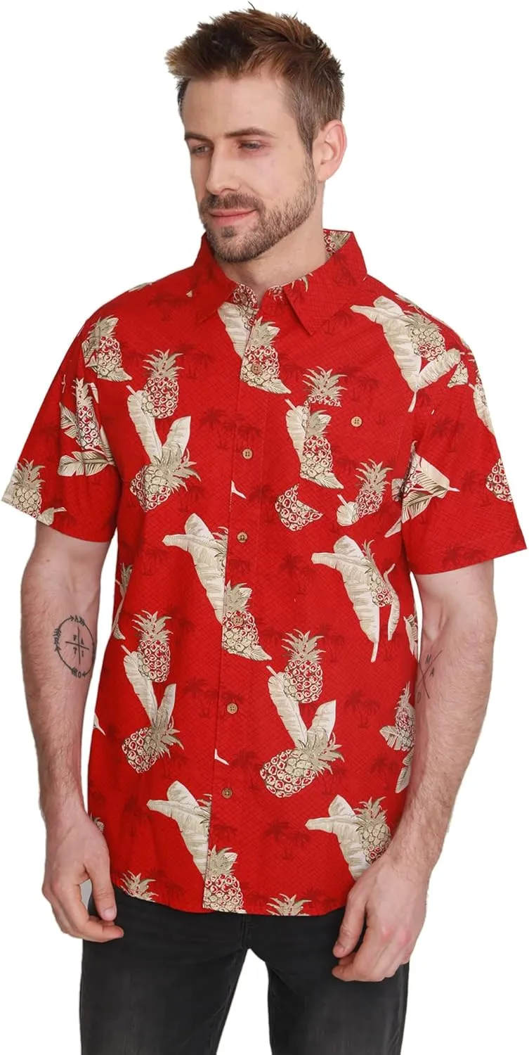 Men's Short Sleeve Hawaiian Woven Shirt