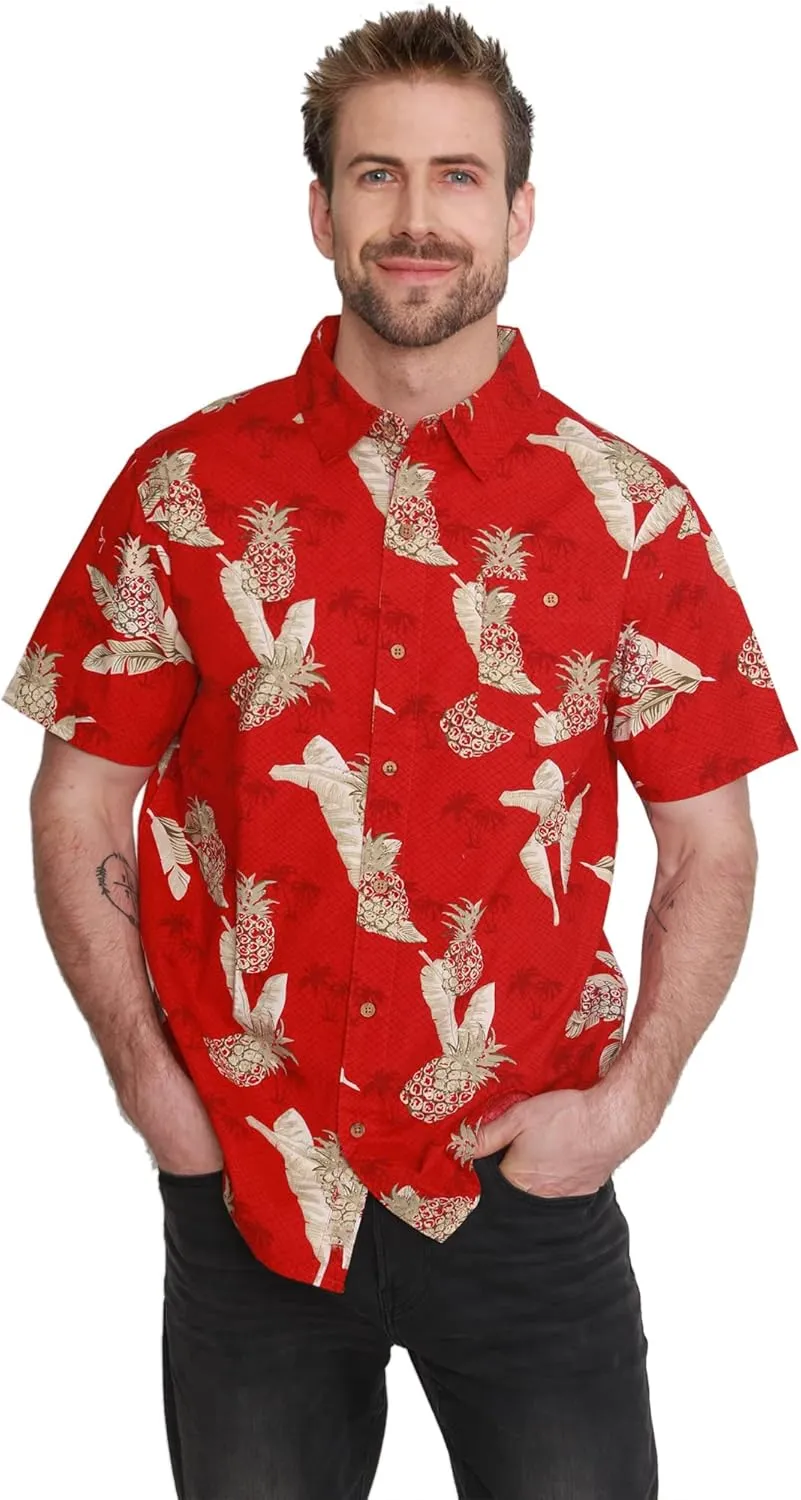 Men's Short Sleeve Hawaiian Woven Shirt