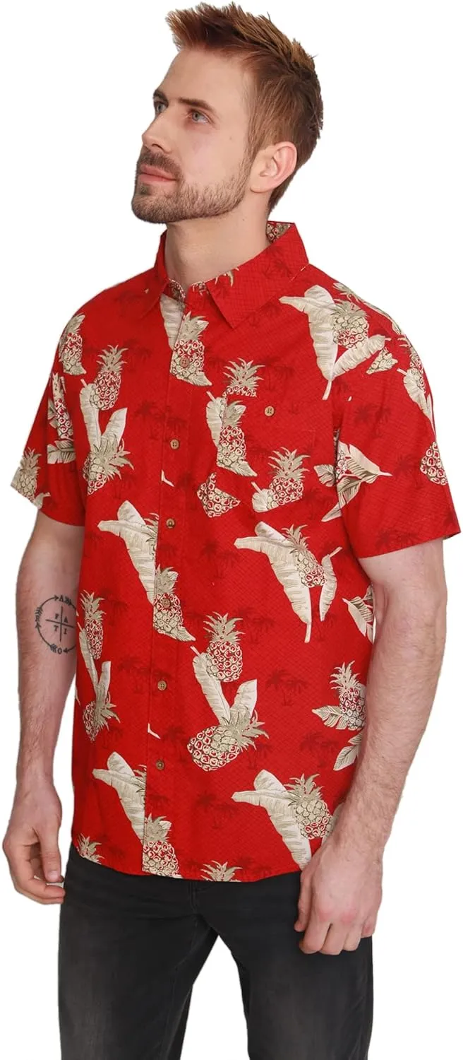 Men's Short Sleeve Hawaiian Woven Shirt