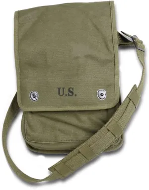 Men's Shoulder Bag American Map Bag Outdoor Debris Bag Replica WW2 US
