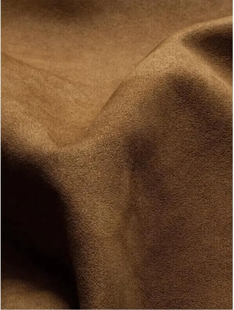 Men's Suede Coat Vintage Suede Pocket Plush Reversed Collar Mens Outdoor Jacket Coat Outdoor Retro Top