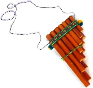 Mia Jewel Shop - Flute Instrument Pan Flute, Native Instruments Musical Instruments for Adults | Bamboo Flute Wooden Flute, Flauta de Pan Flautas Musicales, 2 Sizes - Small