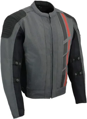 Milwaukee Leather Men's All Season Textile CE Armored Motorcycle Racer Jacket
