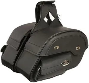 Milwaukee Performance Motorcycle PVC Water Proof Cruiser Style SADDLEBAG Slant Pouch