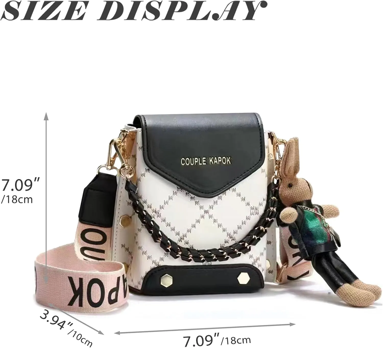 Mini Cute Leather Crossbody Bags for Women,Plaid Cell Phone Shoulder Purses for Women with Hand Carry