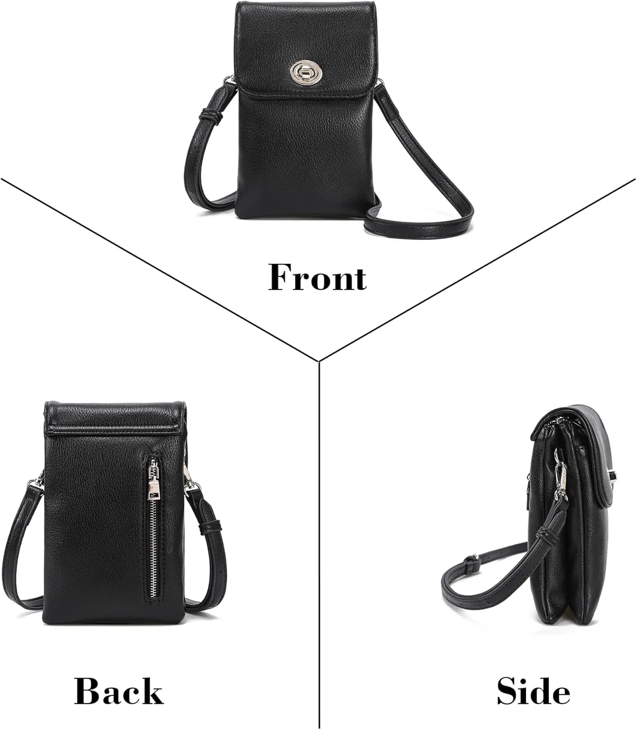 MINICAT Roomy Pockets Small Crossbody Bags Cell Phone Wallet Purses for Women