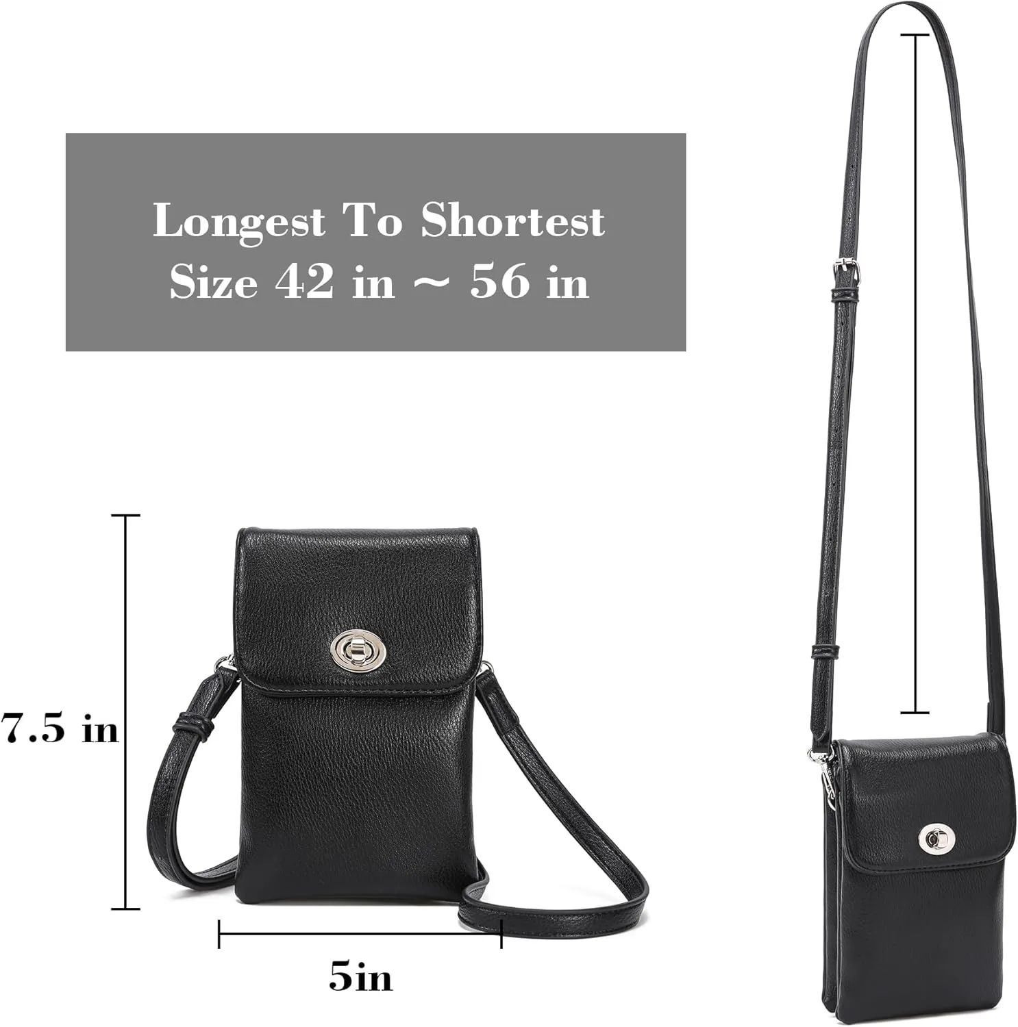 MINICAT Roomy Pockets Small Crossbody Bags Cell Phone Wallet Purses for Women