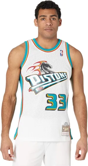 Mitchell & Ness Detroit Pistons Grant Hill 1998 Road Swingman Jersey
