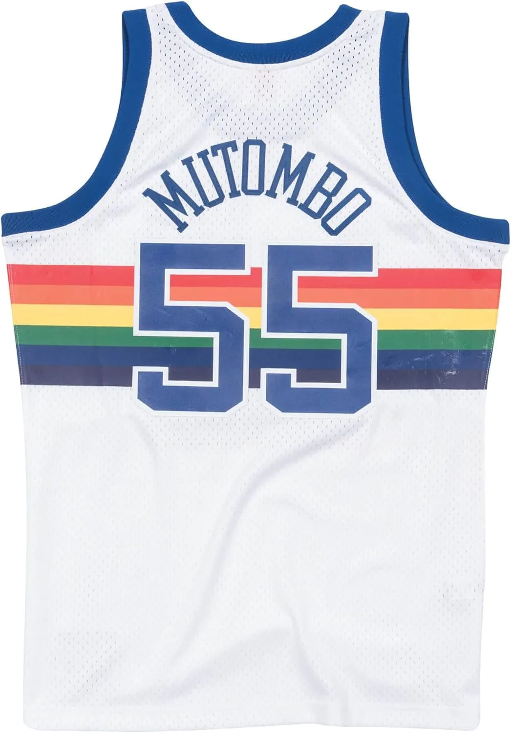 Mitchell & Ness Dikembe Mutombo Denver Nuggets Men's White 1991-92 Swingman Jersey