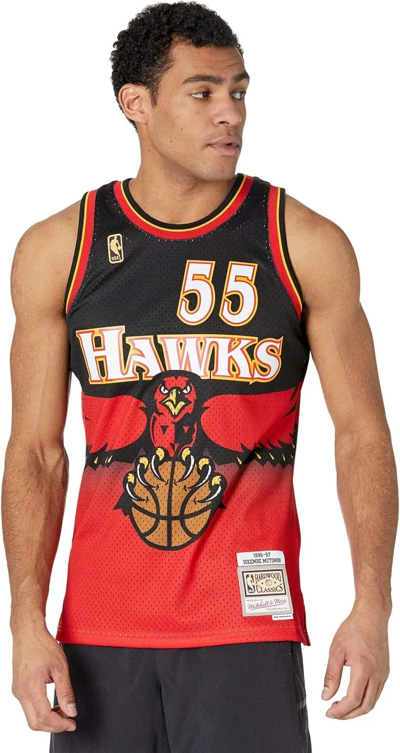 Mitchell Ness Swingman Hawks Jersey Mutombo