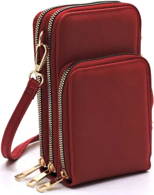 MIZUBA Small Crossbody Cell Phone Purse Mini Messenger Shoulder Bag Crossbody Wallet with Credit Card Slots