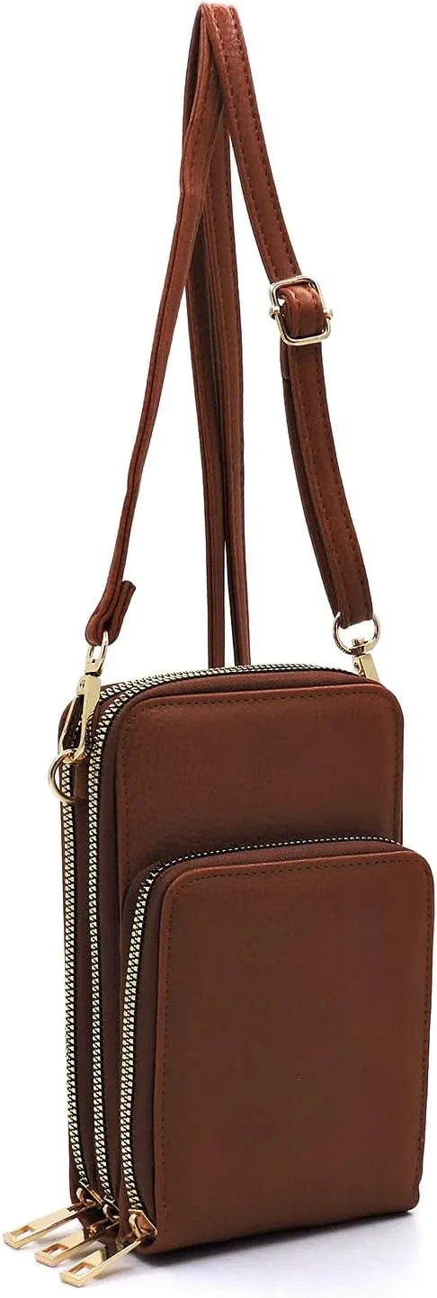 MIZUBA Small Crossbody Cell Phone Purse Mini Messenger Shoulder Bag Crossbody Wallet with Credit Card Slots
