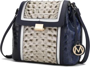 MKF Collection Crossbody Bag for Women, Vegan Leather shoulder Bag Handbag Purse By Mia K