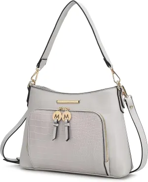 MKF Collection Crossbody Bag for Women,Vegan Leather Shoulder Bag Handbag Purse By Mia K
