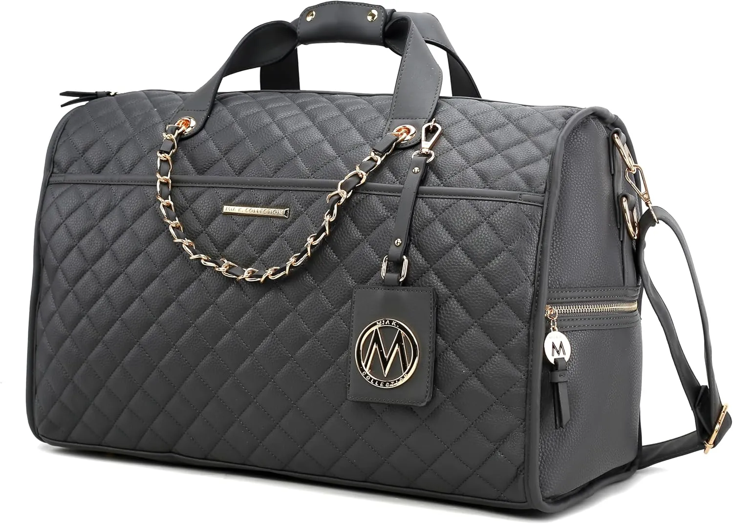 MKF Collection Duffle Bag for Women, Vegan Leather Large Cute Weekender, Carry on Luggage Travel Bag Purse By Mia K