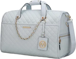 MKF Collection Duffle Bag for Women, Vegan Leather Large Cute Weekender, Carry on Luggage Travel Bag Purse By Mia K