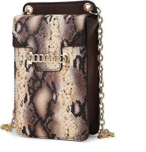 MKF Collection Small Crossbody Bag Cell Phone Purse for Women Card Slots – Vegan Leather Cellphone Bag Case by Mia K