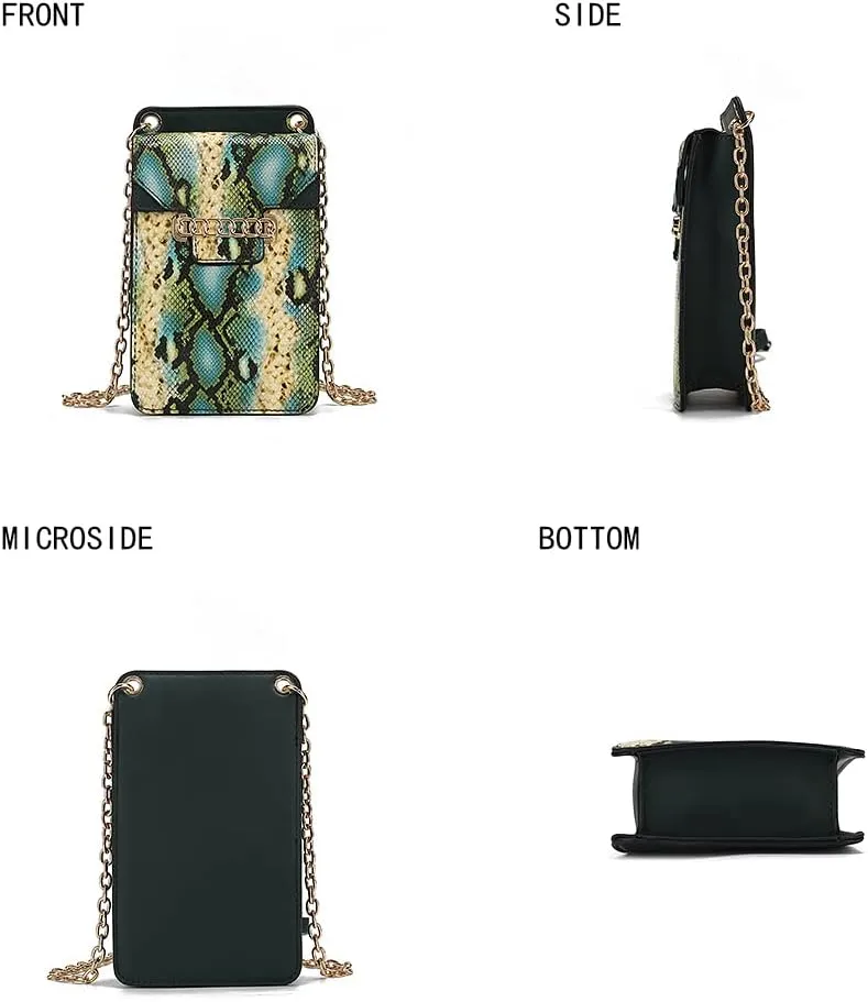 MKF Collection Small Crossbody Bag Cell Phone Purse for Women Card Slots – Vegan Leather Cellphone Bag Case by Mia K