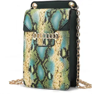 MKF Collection Small Crossbody Bag Cell Phone Purse for Women Card Slots – Vegan Leather Cellphone Bag Case by Mia K