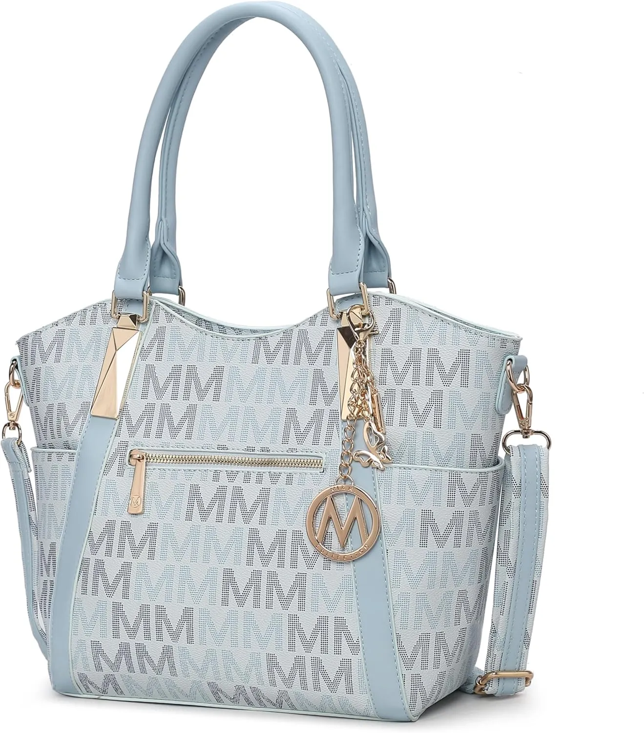 MKF Collection Tote Satchel Handbag for Women: PU Leather Shoulder Bag – Top-Handle Purse, Ladies Pocketbook By Mia K