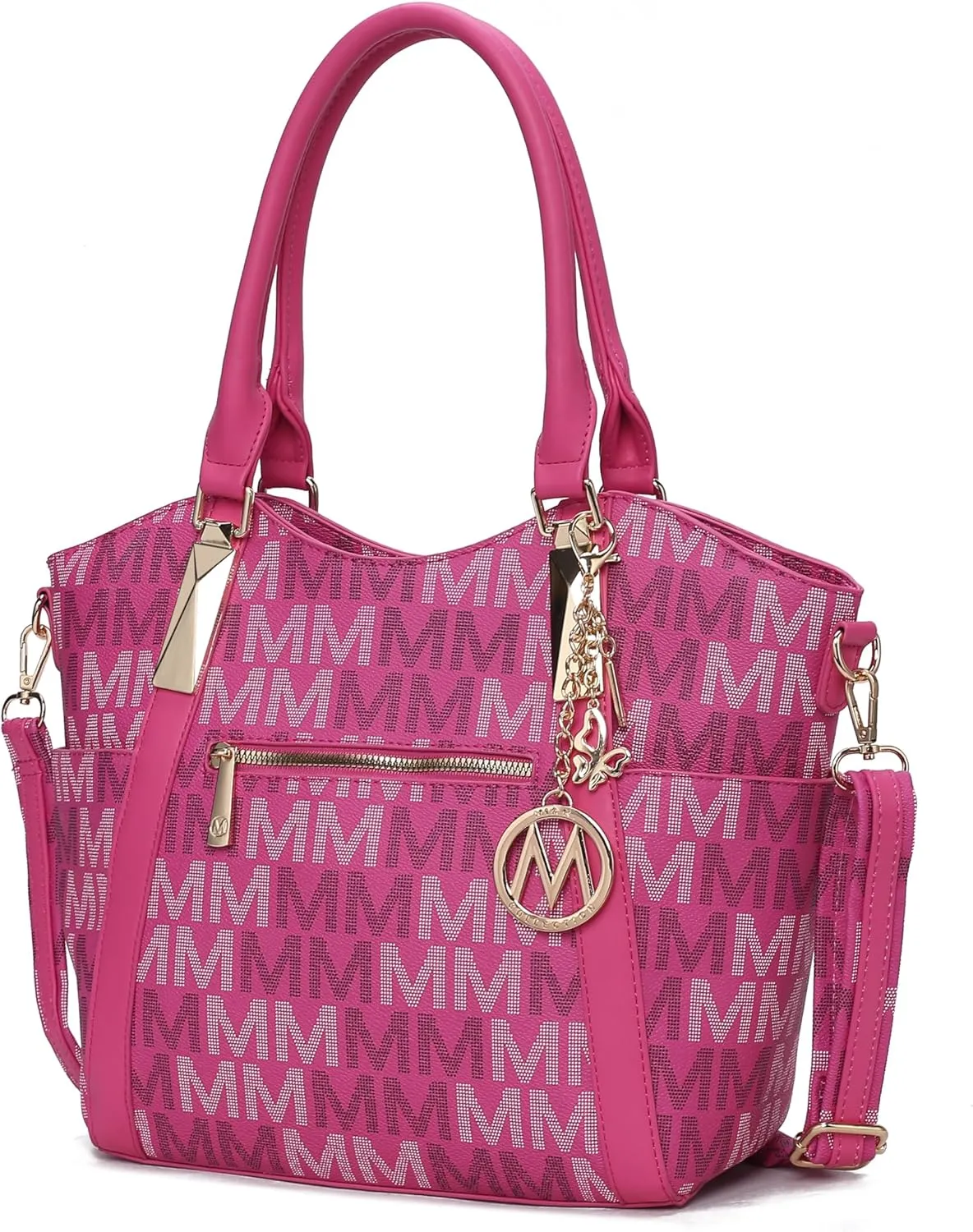 MKF Collection Tote Satchel Handbag for Women: PU Leather Shoulder Bag – Top-Handle Purse, Ladies Pocketbook By Mia K