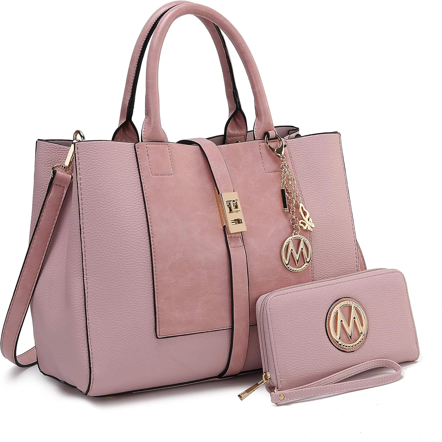 MKF Collection Women's Tote Bag with Wristlet Wallet, Vegan Leather Satchel Handbag by Mia K