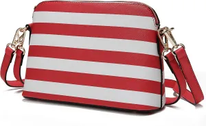 MKF Crossbody Bag for Women – PU Leather Pocketbook Handbag – Designer Side Messenger Purse, Shoulder Crossover