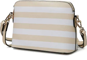 MKF Crossbody Bag for Women – PU Leather Pocketbook Handbag – Designer Side Messenger Purse, Shoulder Crossover