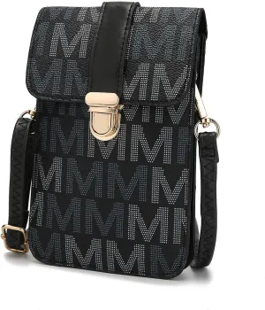 MKF Small Crossbody Cell Phone Purse Wallet for Women – PU Leather Cellphone Bag – Case with Shoulder Strap