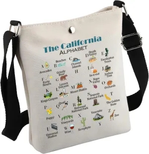 MNIGIU California Canvas Tote Bag - Eco-Friendly Reusable Welcome Bag