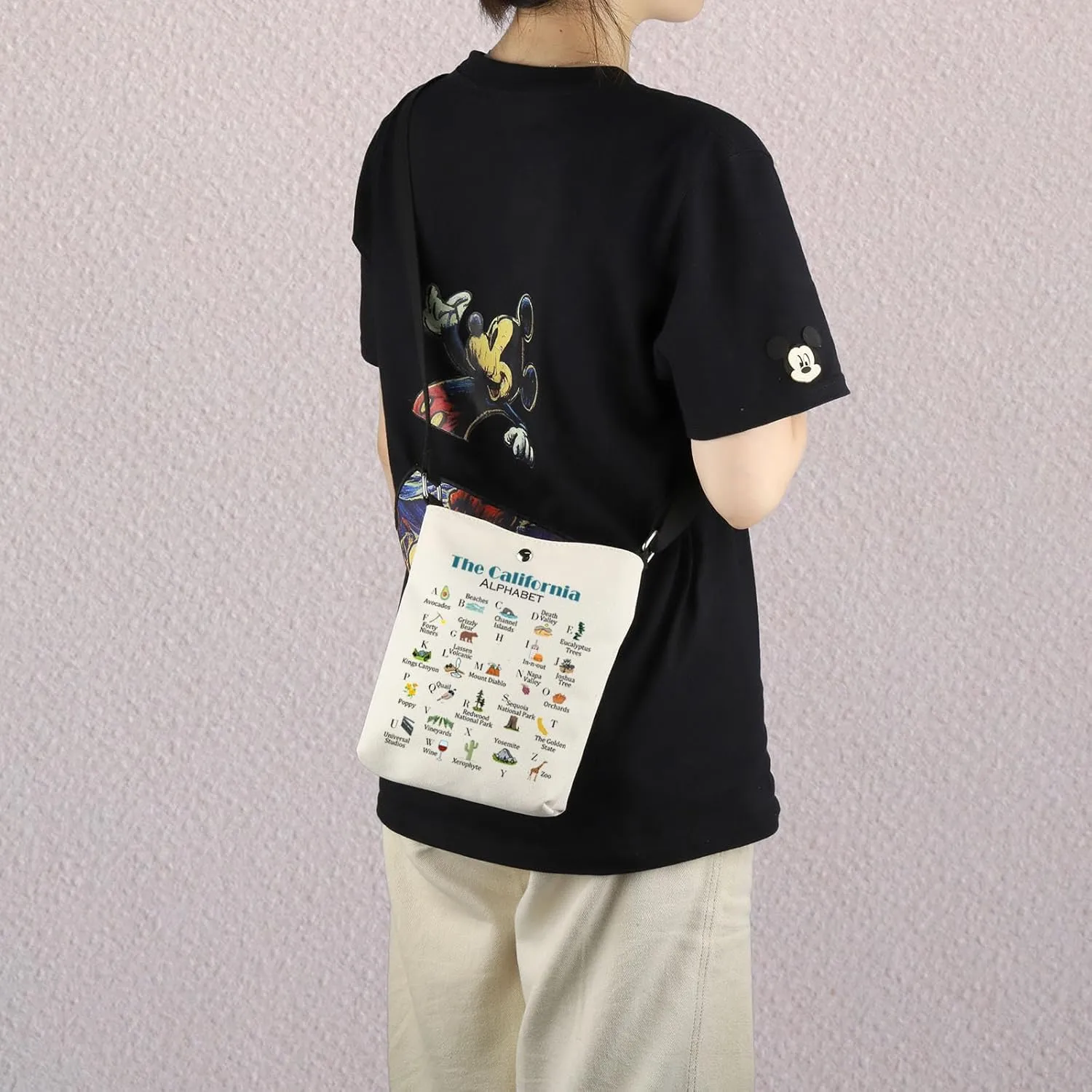 MNIGIU California Canvas Tote Bag - Eco-Friendly Reusable Welcome Bag