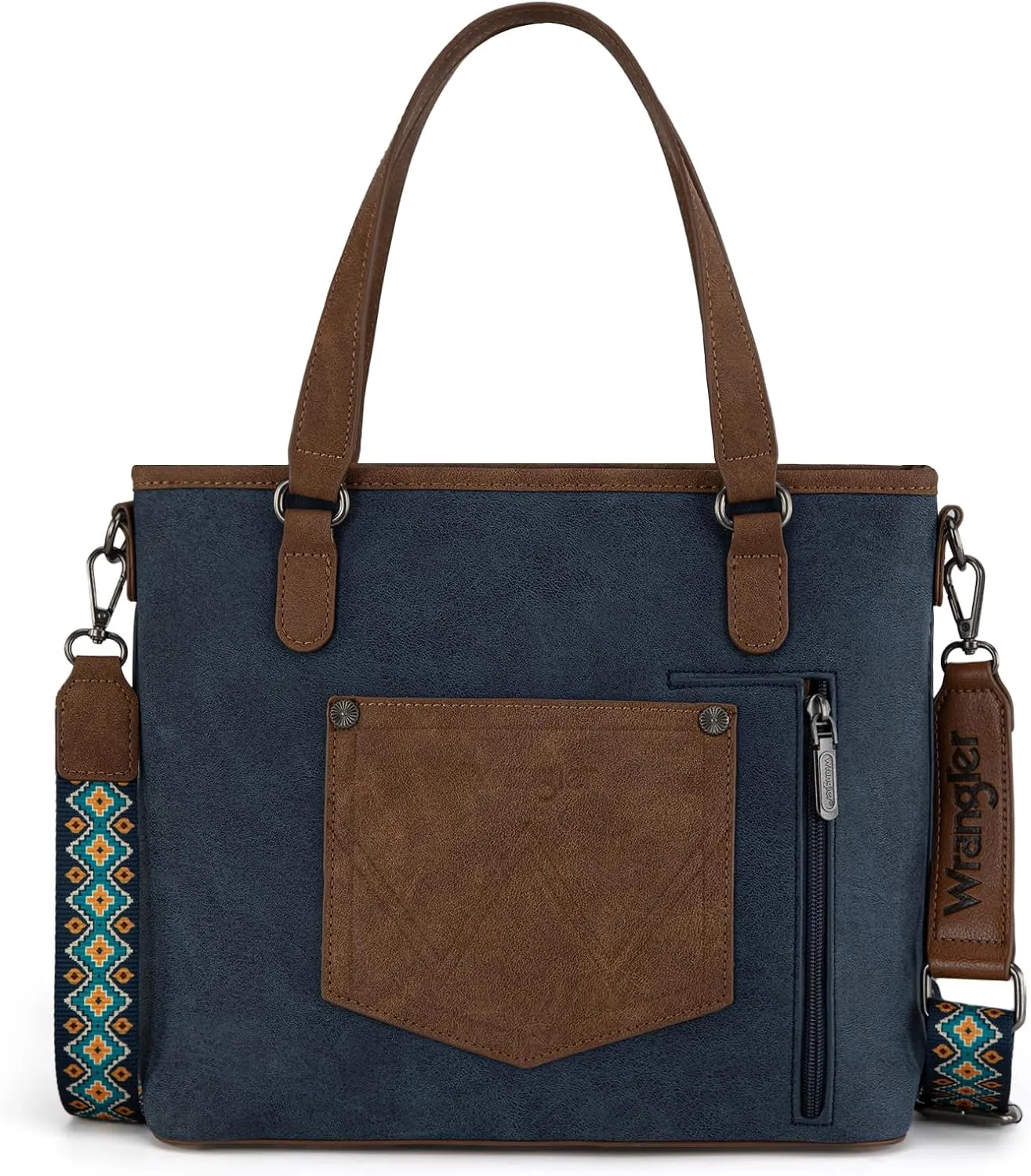 Montana West Wrangler Tote Bag for Women Aztec Handbags with Crossbody Strap