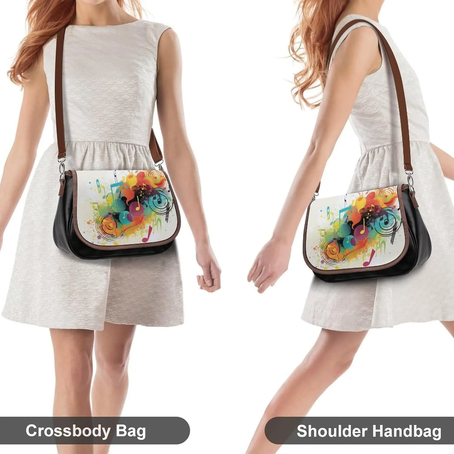 Mountain Cabin Moose Crossbody Bags for Women Travel Shoulder Bag Small Leather Cross Body Handbags