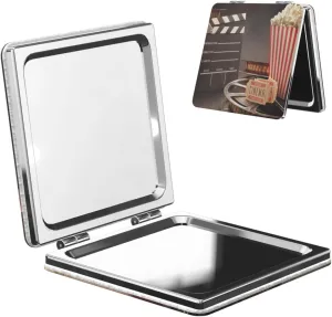 Movie Theater Fashion Cinema Film Women Mini Cosmetic Mirror Folding Portable Pocket Makeup Mirror