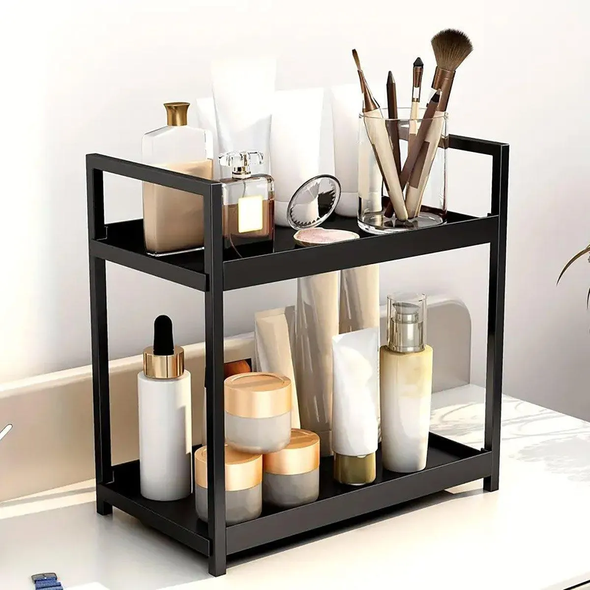Multi-layer Cosmetic Storage Rack Desktop Organizer for Bathroom Dormitory Use