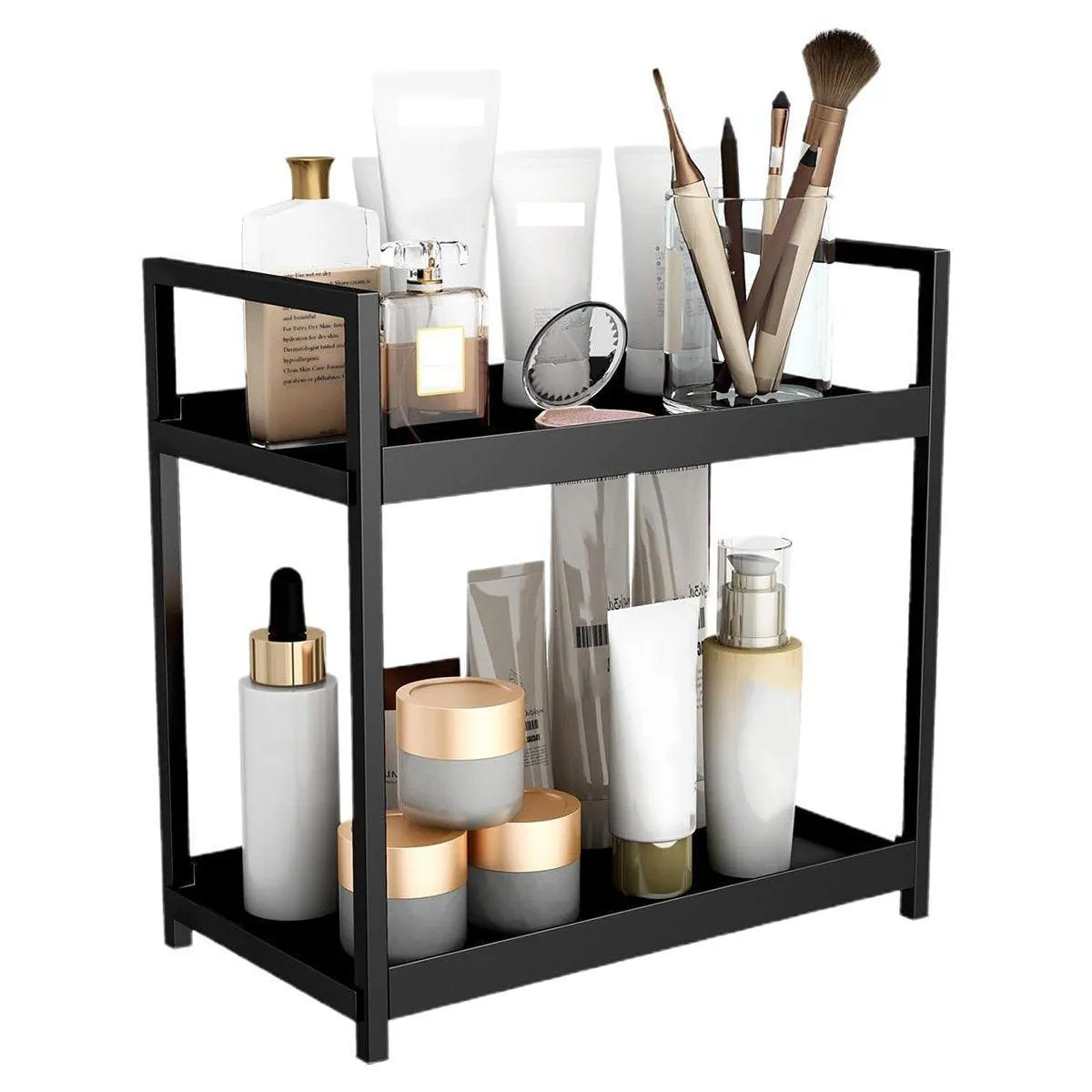 Multi-layer Cosmetic Storage Rack Desktop Organizer for Bathroom Dormitory Use
