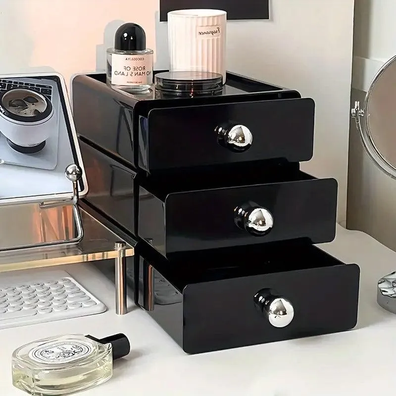 Multi-Layer Desktop Cosmetic Storage Box Office Drawer Organizer Rack Holder