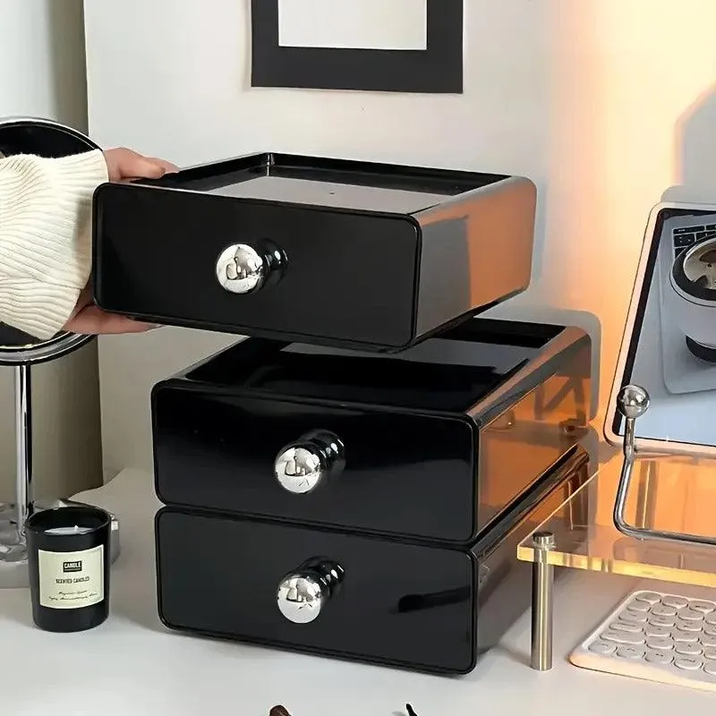 Multi-Layer Desktop Cosmetic Storage Box Office Drawer Organizer Rack Holder