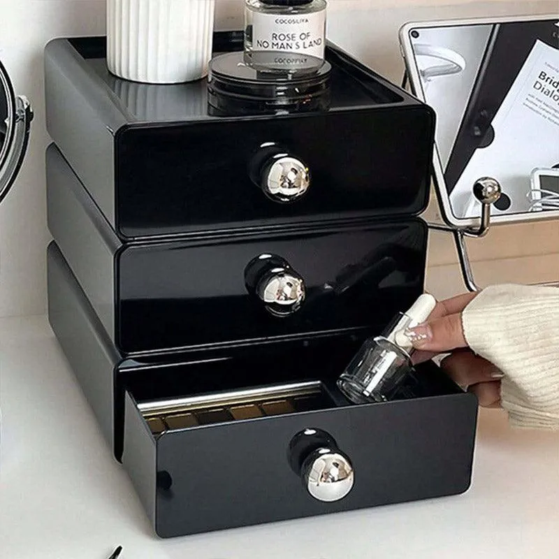 Multi-Layer Desktop Cosmetic Storage Box Office Drawer Organizer Rack Holder
