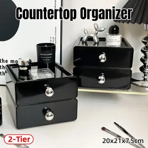 Multi-Layer Desktop Cosmetic Storage Box Office Drawer Organizer Rack Holder