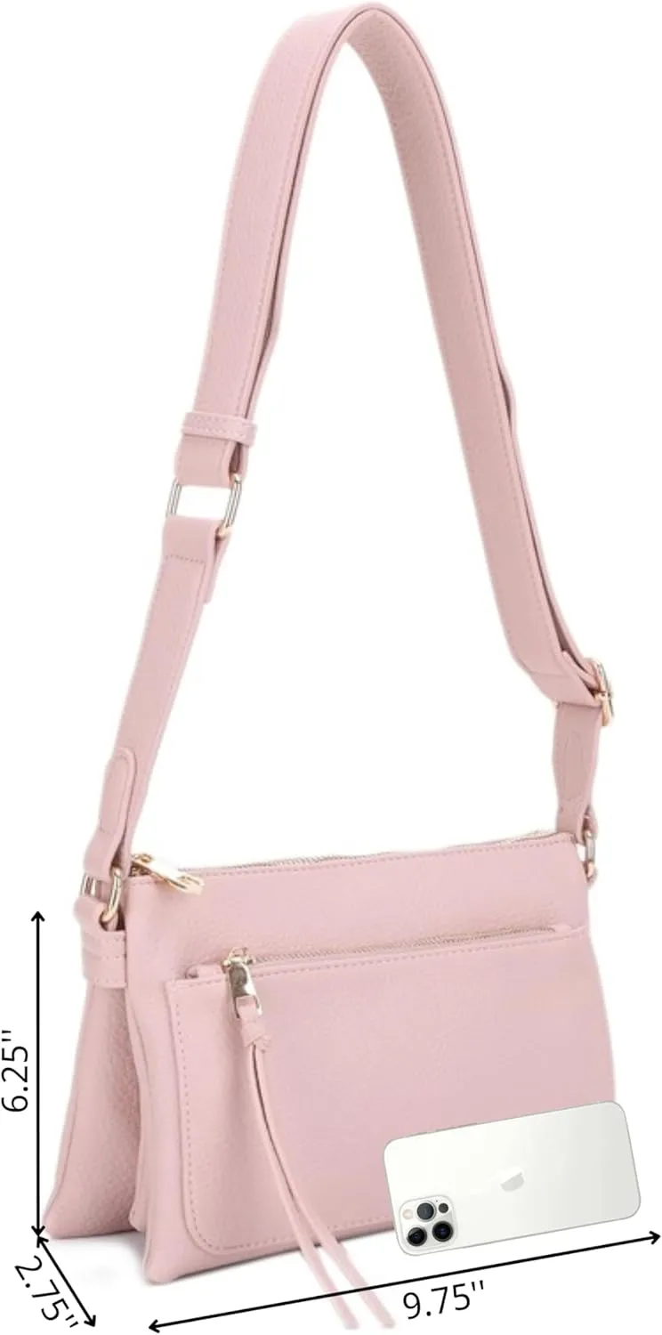 Multicompartment Functional Women Travel Crossbody with Comfortable Shoulder Strap