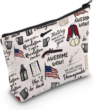 Musical Inspired Gift Musical Theater Zipper Pouch Makeup Bag Gift For Actor Actress(be back Bag)