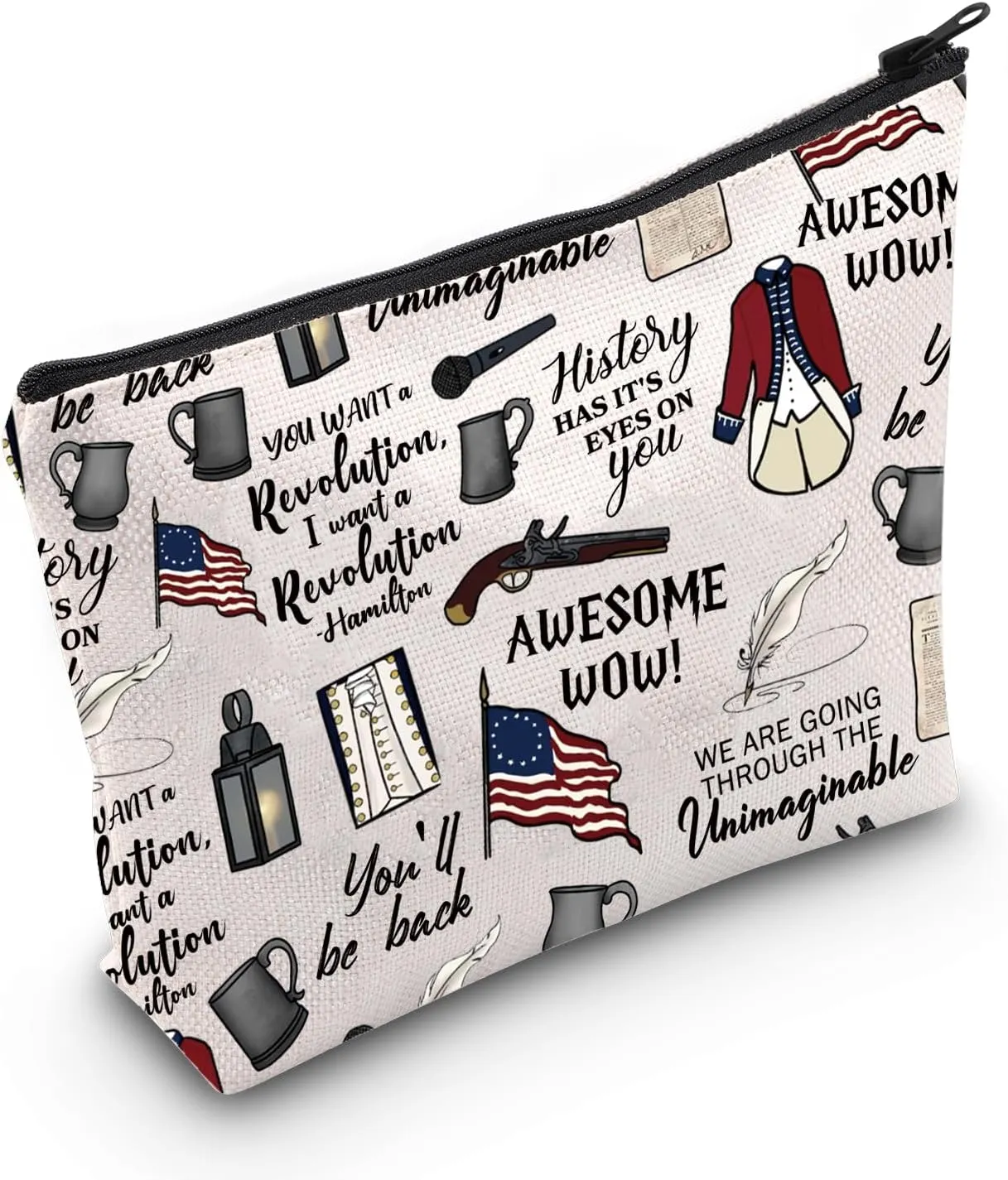 Musical Inspired Gift Musical Theater Zipper Pouch Makeup Bag Gift For Actor Actress(be back Bag)