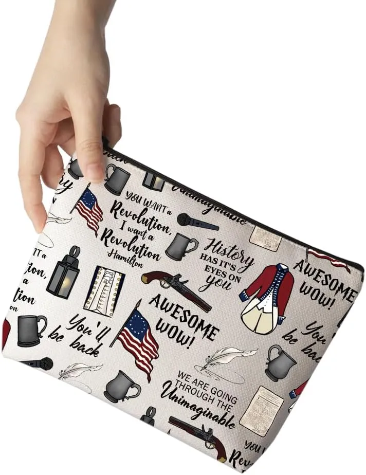 Musical Inspired Gift Musical Theater Zipper Pouch Makeup Bag Gift For Actor Actress(be back Bag)