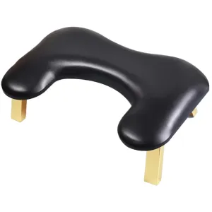 Nail Arm Rest, Luxury PU Leather U Shaped Arm Rest Nail Tech, Comfortable Ergonomic Hand Pillow, Black